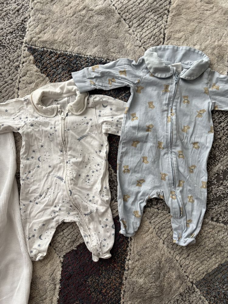 Body H&M rozm. 56 + otulacz bambusowy dla noworodka – idealny na lato!