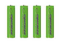 Esperanza akumulatorkiNI-MH AAA 1000MAH 4SZT. ZIELONE