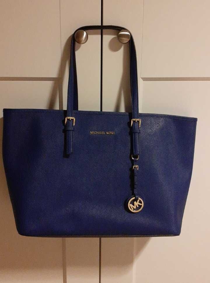 Torba MICHAEL KORS Shopper Royal Blue/ Cobalt Blue Saffiano ORYGINAŁ