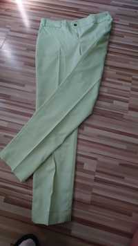 Spodnie letnie, 36, jasno-zielone