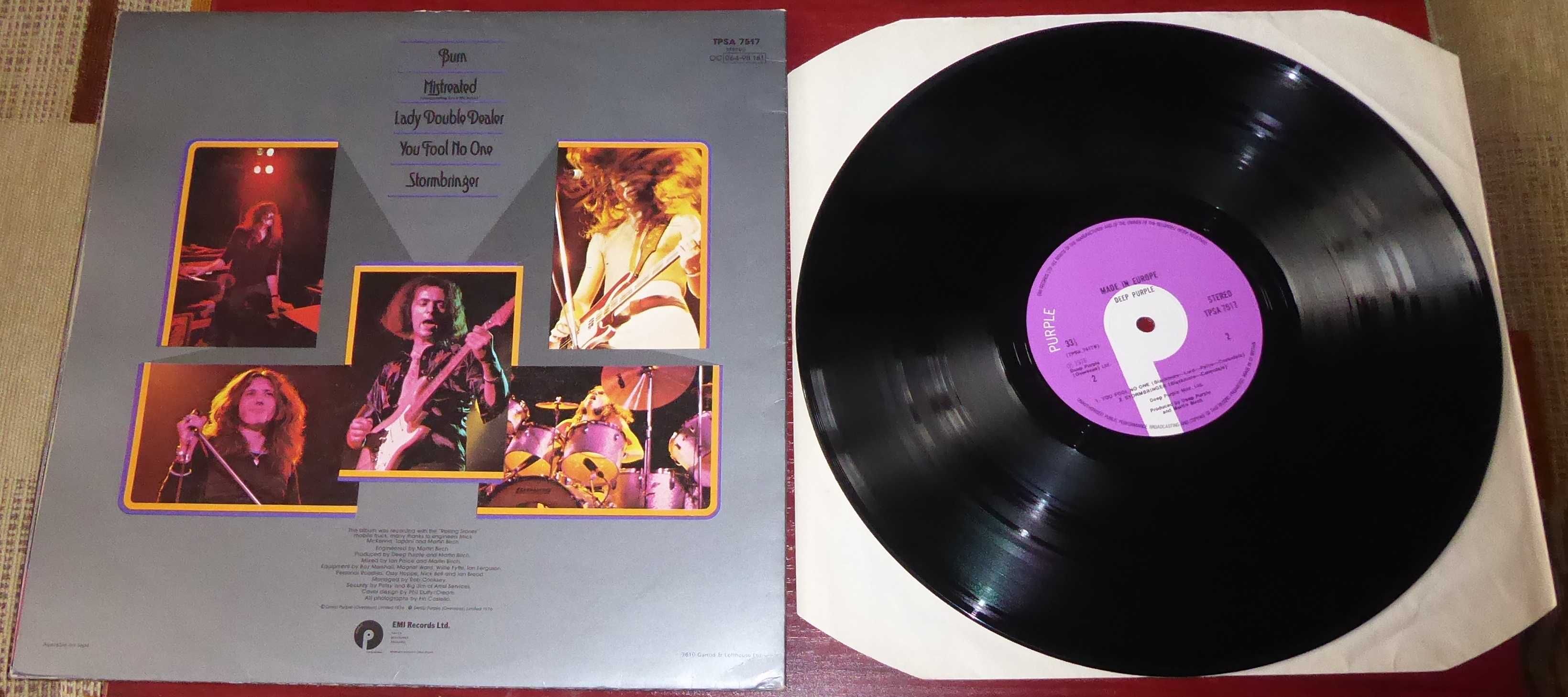 Deep Purple Made In Europe LP EX+   UK