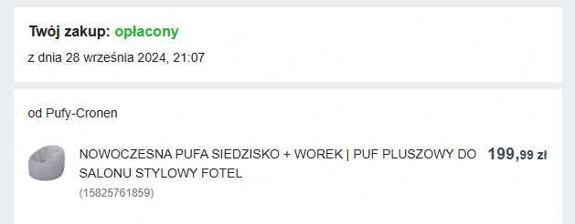 Pufa worek 95x95x125 Plusz