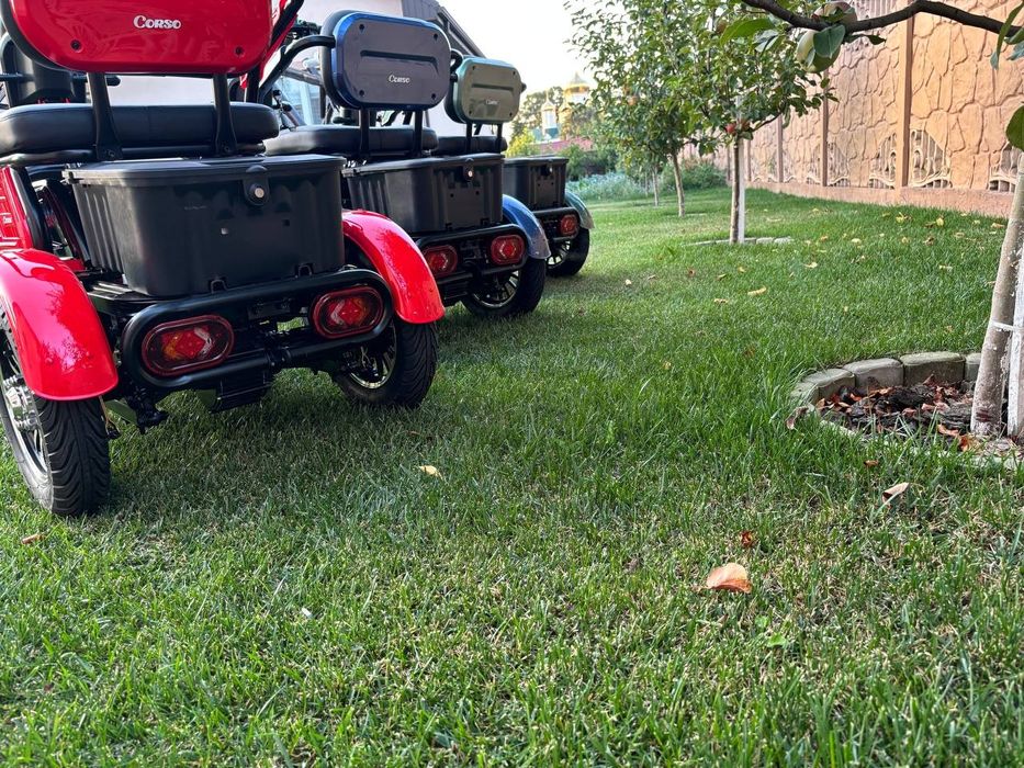 Трицикол CORCO《LOGAN 》Двигун 1000-1200W Батарея 72V-23Ah Доставка.