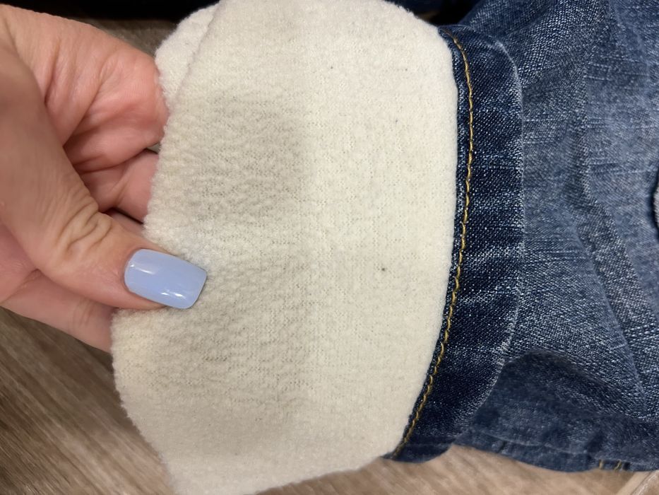 Полукомбінезон на шлейках джинсовий утеплений