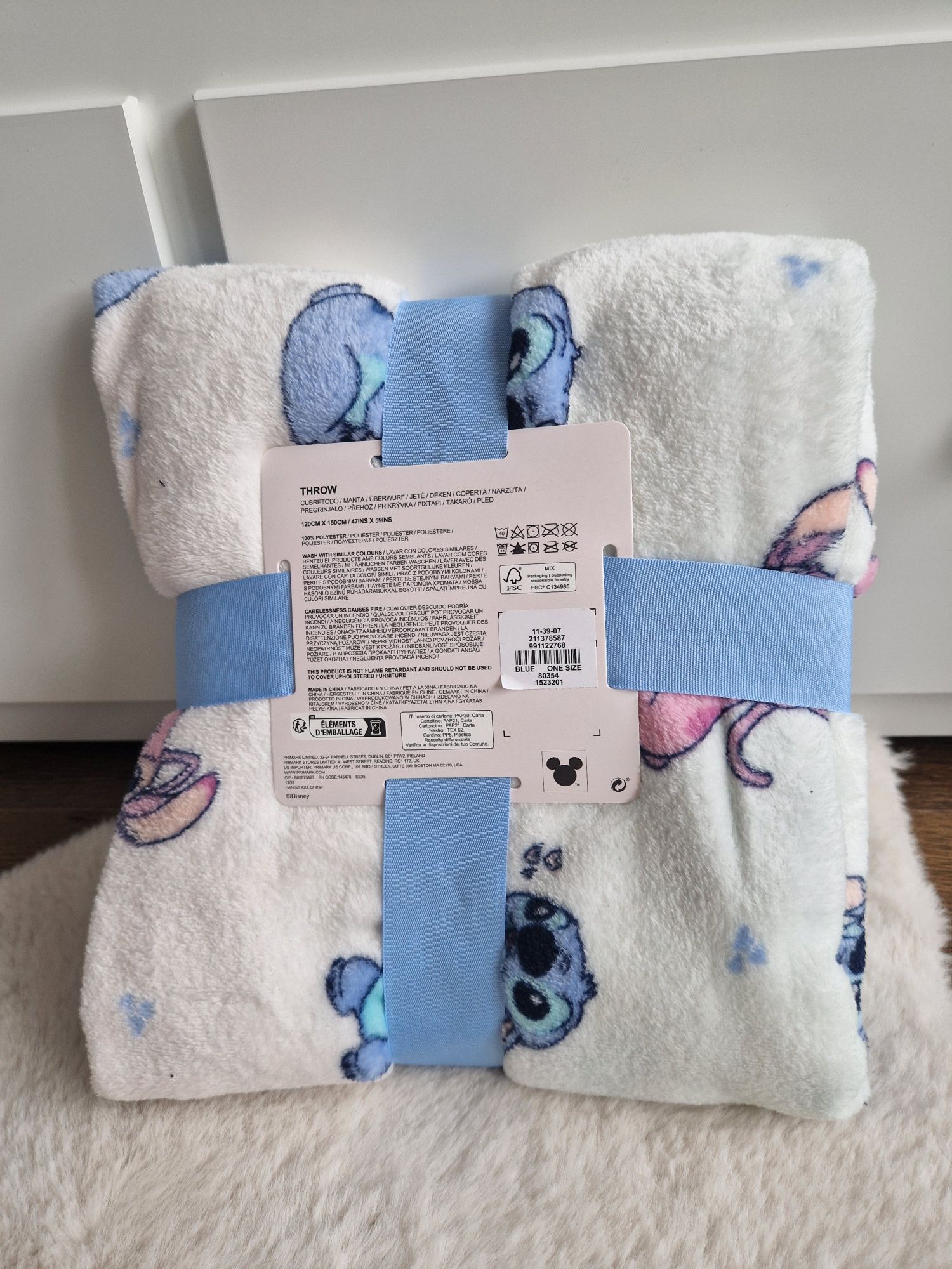 Super koc polarowy Disney Stitch and Angel Primark