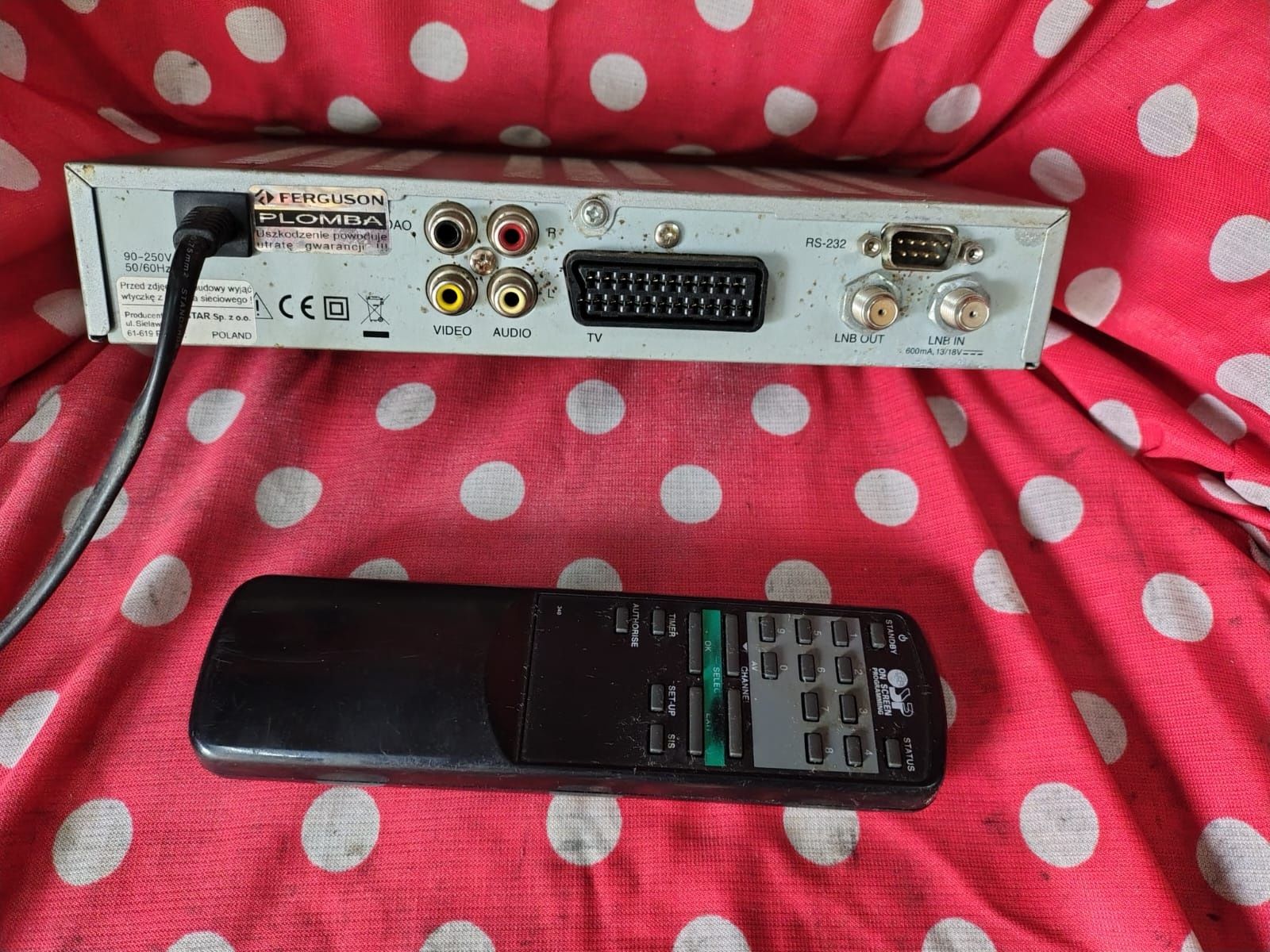 SPRAWNY tuner Ferguson + Pilot DF 6000 cyfrowy DVB, MPEG2