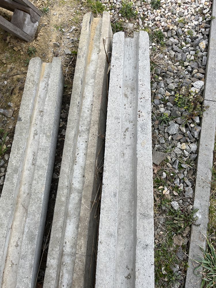 słupek betonowy 4 szt słupki ogrodzeniowe