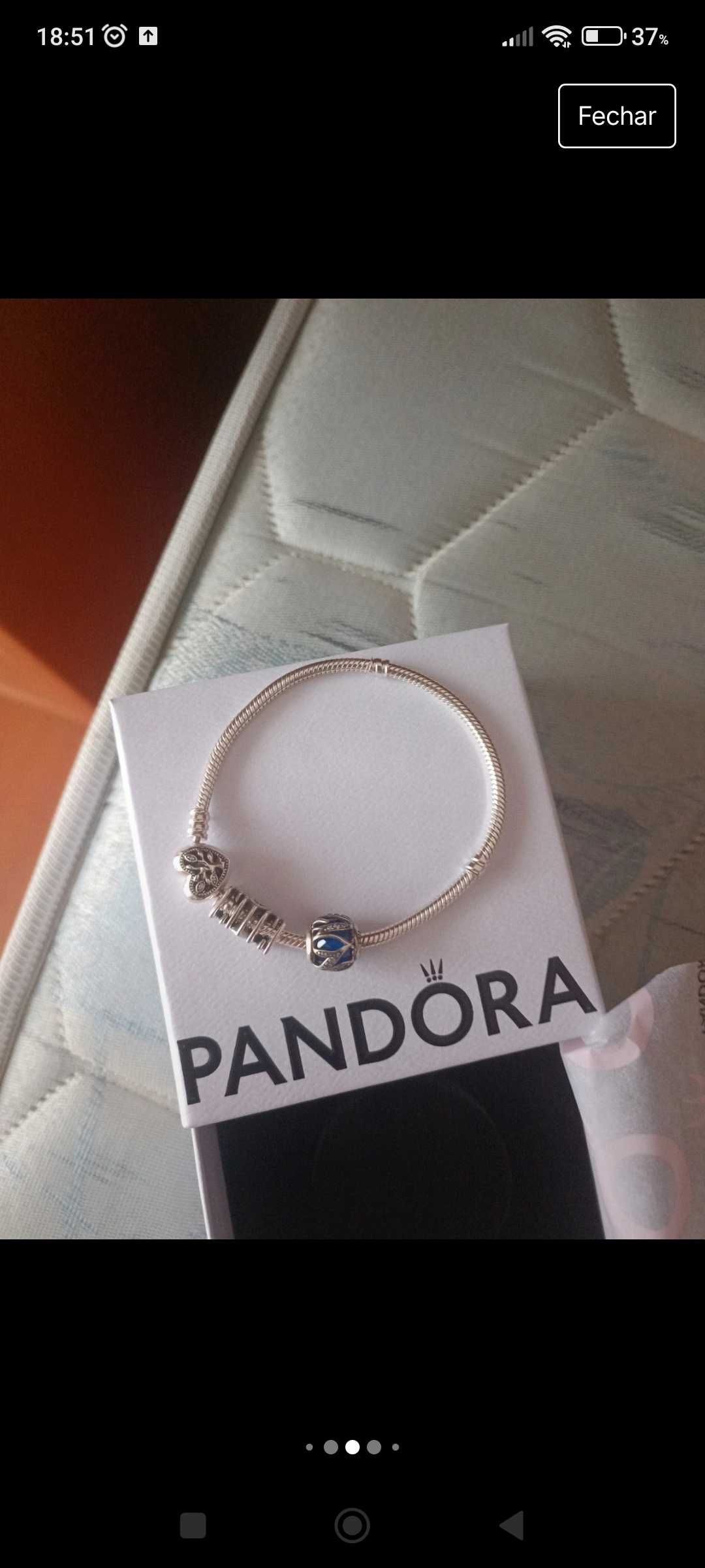 Pulseira Pandora Original Coração Árvore de Família