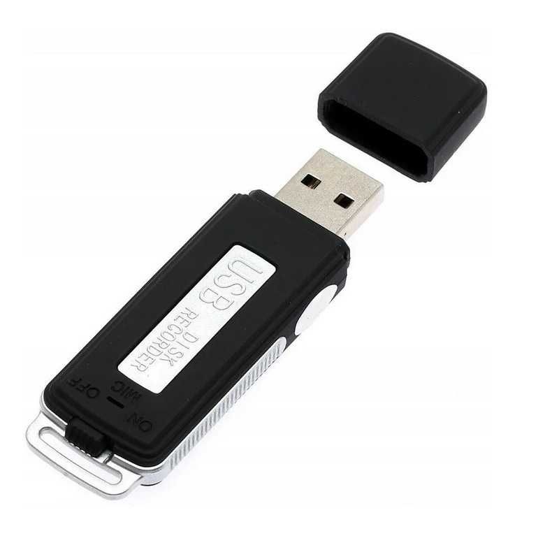Dyskretny Mini Dyktafon Ukryty Pendrive Podsłuch Szpiegowski 8GB