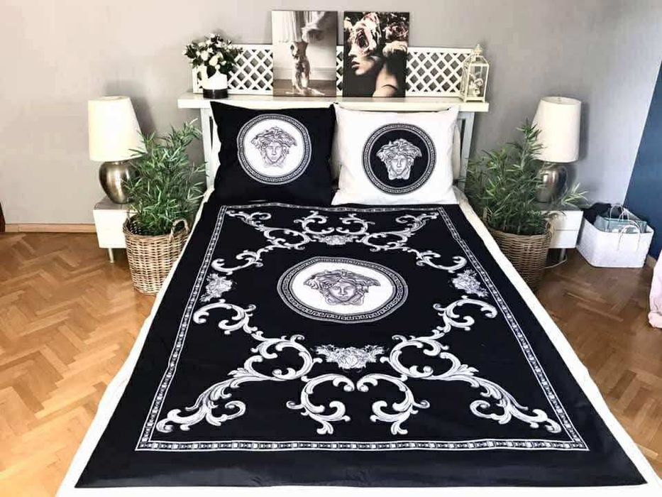 Posciel dwustronna meduza grecki styl versace 160x200