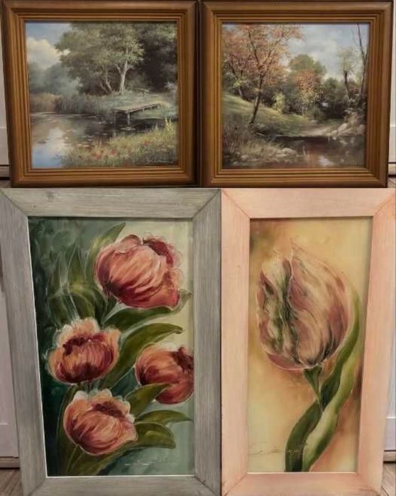 Obrazy reprodukcje (zestaw pięciu)