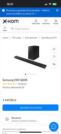 Soundbar Samsung Q60R