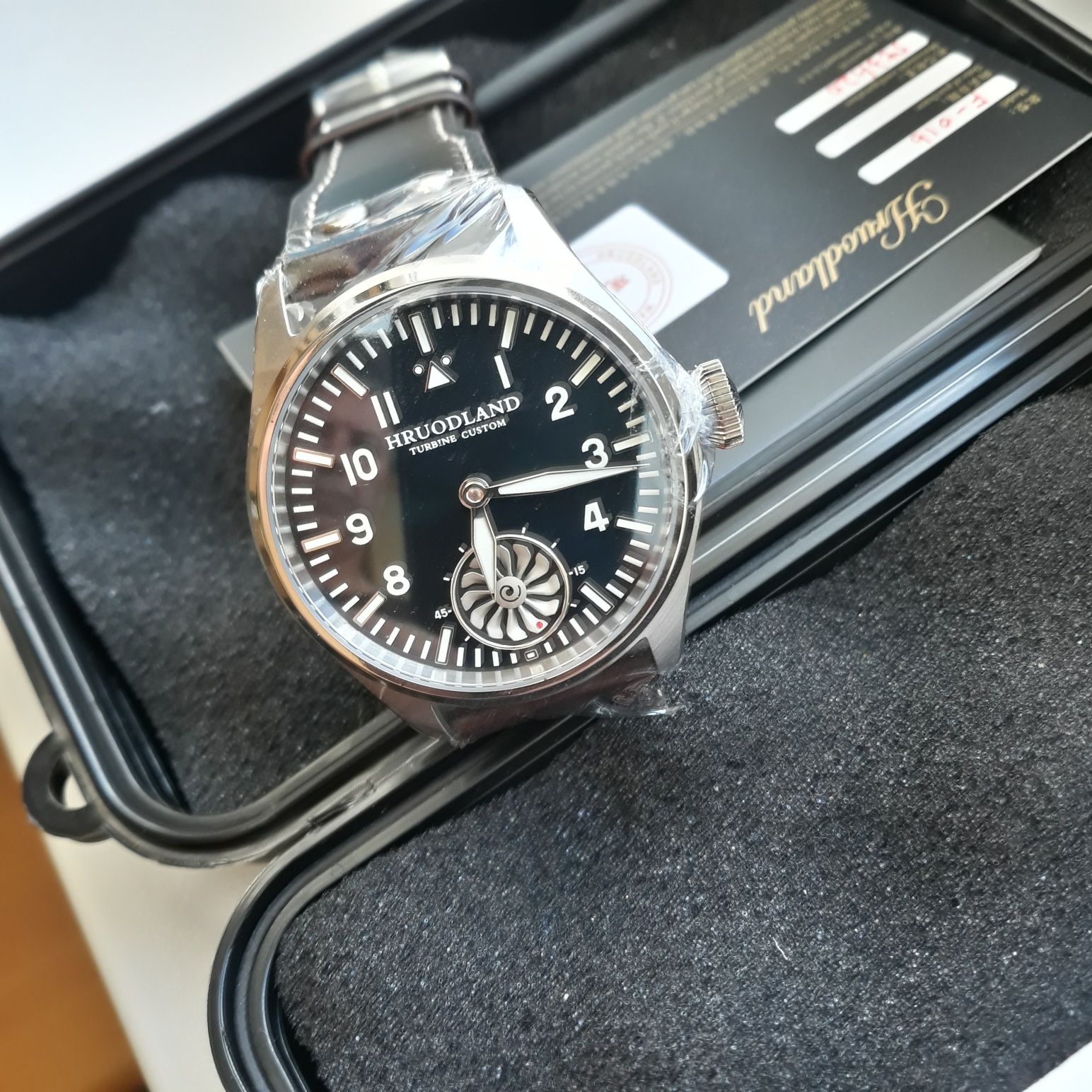 Zegarek mesku Hruodland Turbine Pilot homage IWC