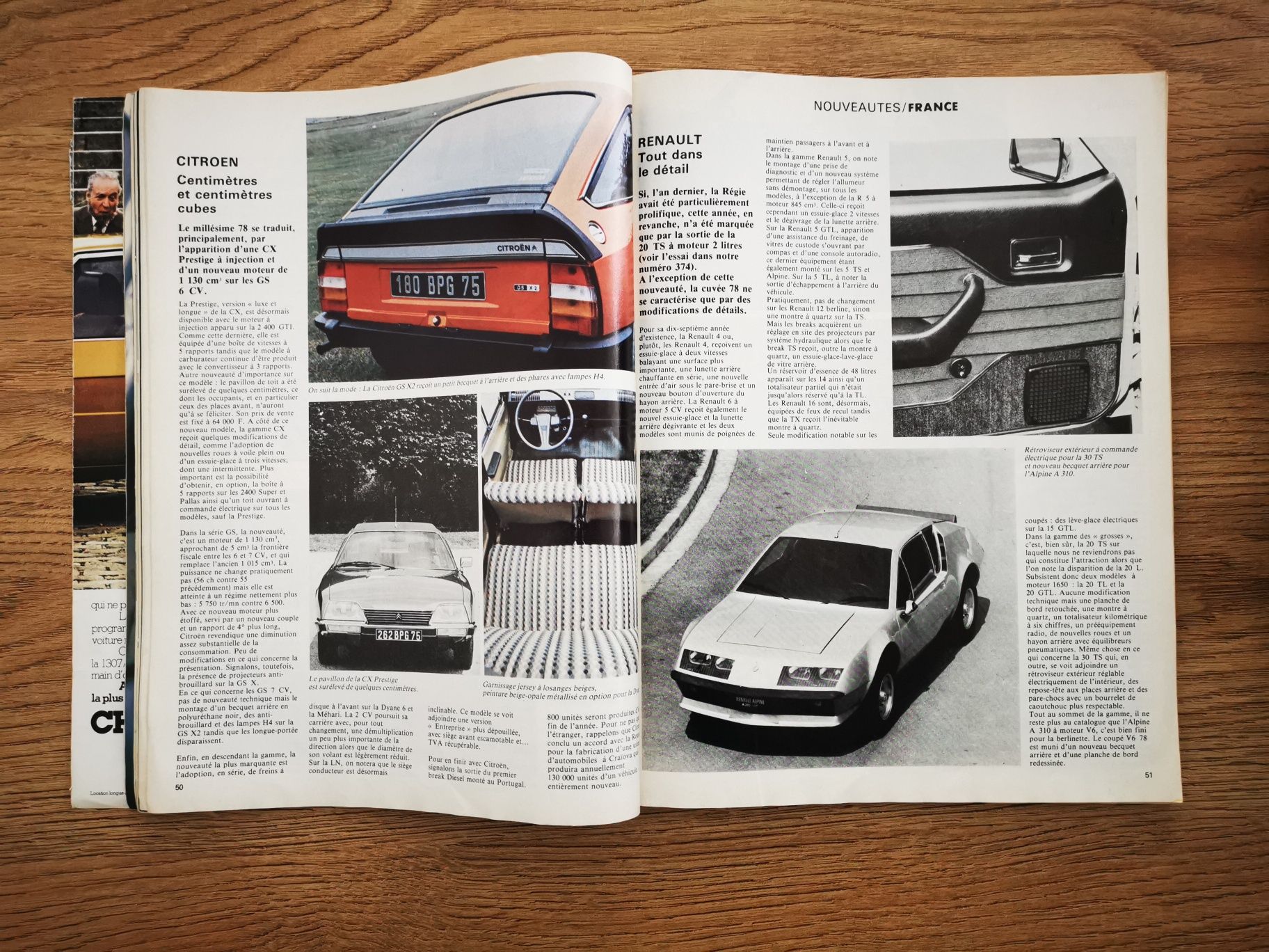 Obszerne czasopismo motoryzacyjne z 1977 r. - j. francuski
