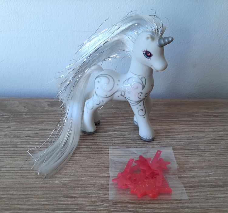 Princess Silver Swirl Grzebień Spinki Jednorożec My Little Pony G2