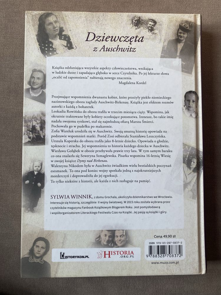 Książka Dziewczęta z Auschwitz głosy ocalonych kobiet Sylwia Winnik