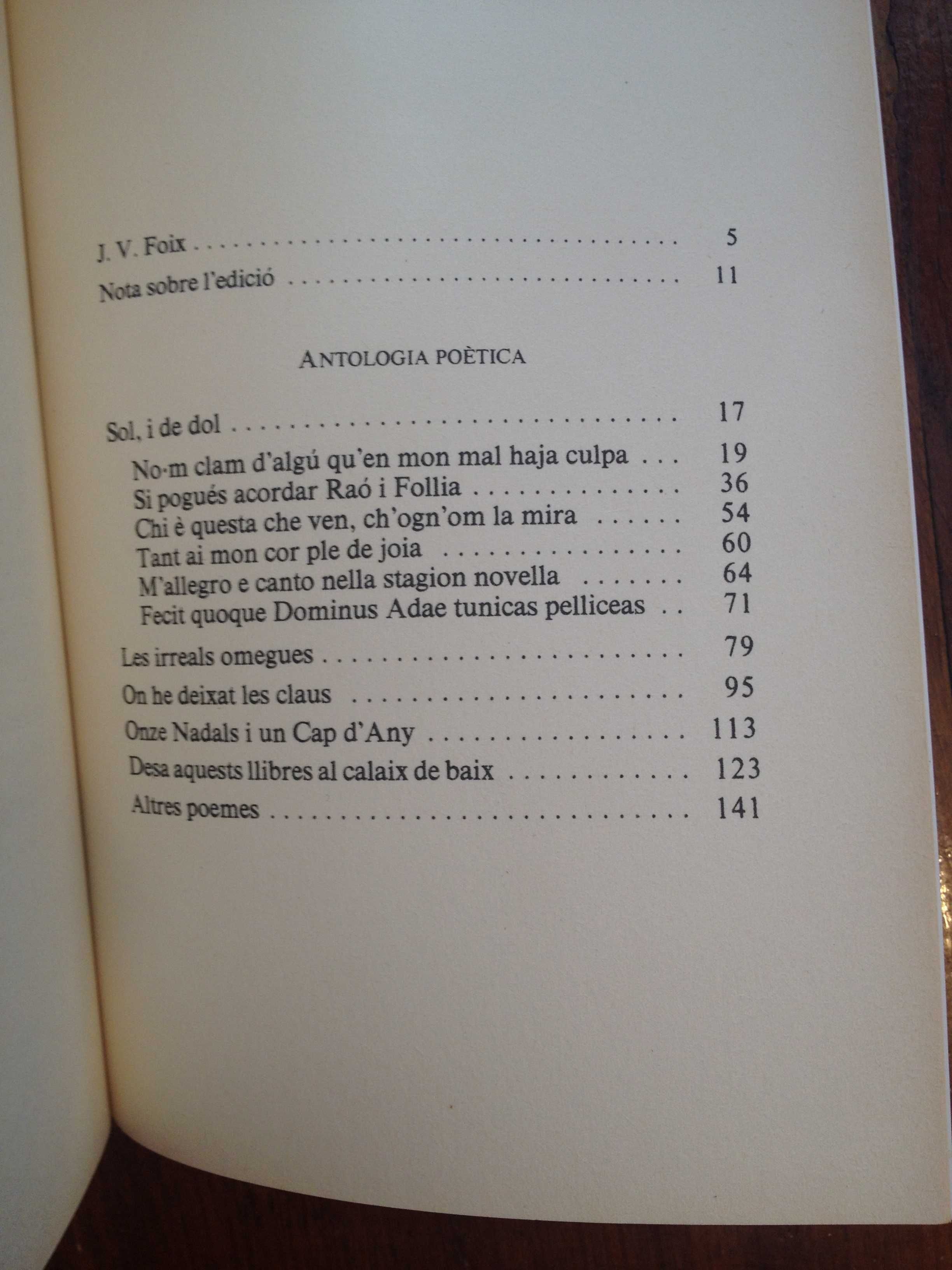J. V. Foix - Antologia poètica