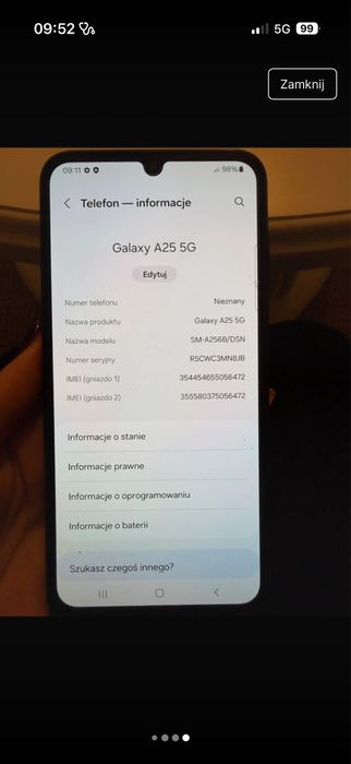 Samsung A25 5G uzywany