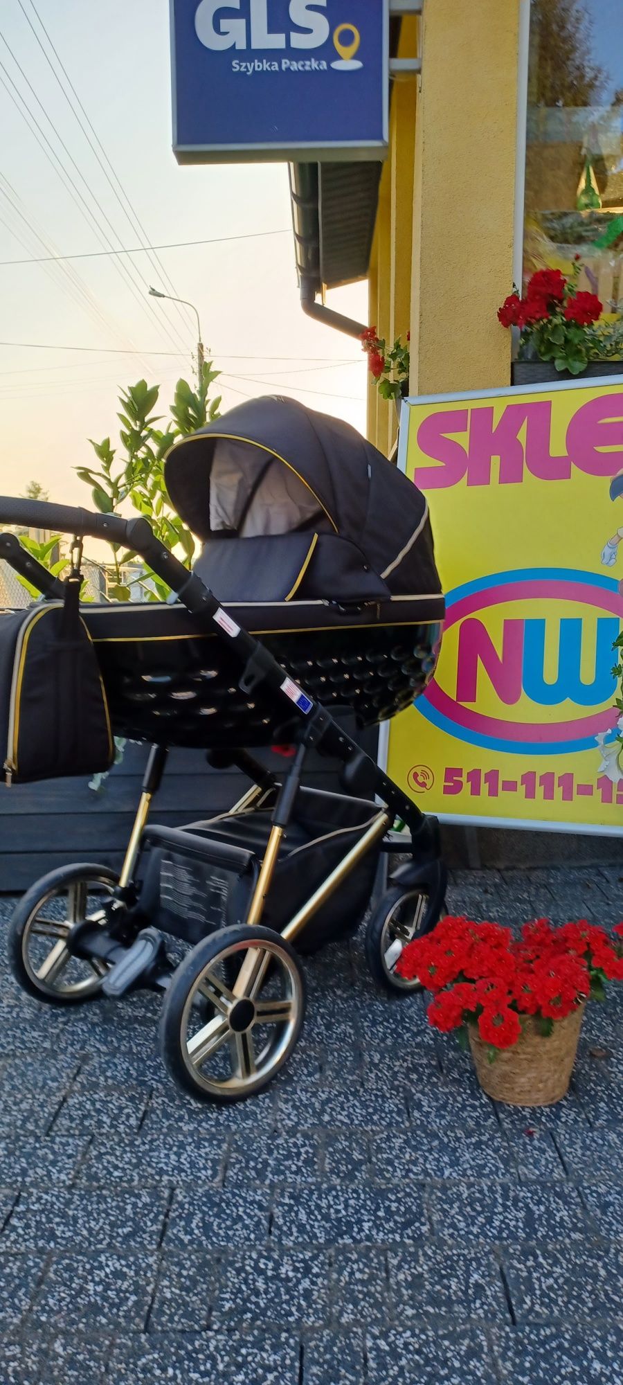 Ładny wózek 3w1 komplet KOMIS DZIECIĘCY NW