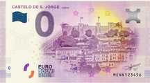Nota da Eurosouvenir do Castelo S. Jorge - Lisboa