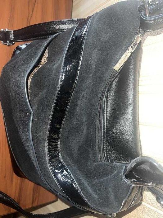 Сумка з натуральної замші