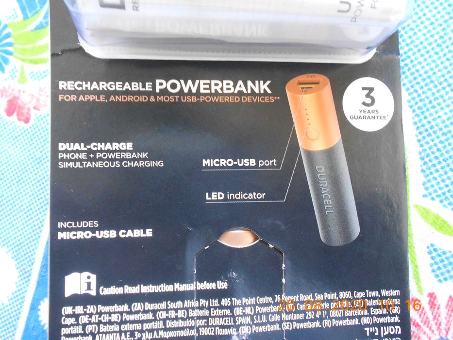 powerbank duracell e varta ATENÇÃO LER O ANUNCIO