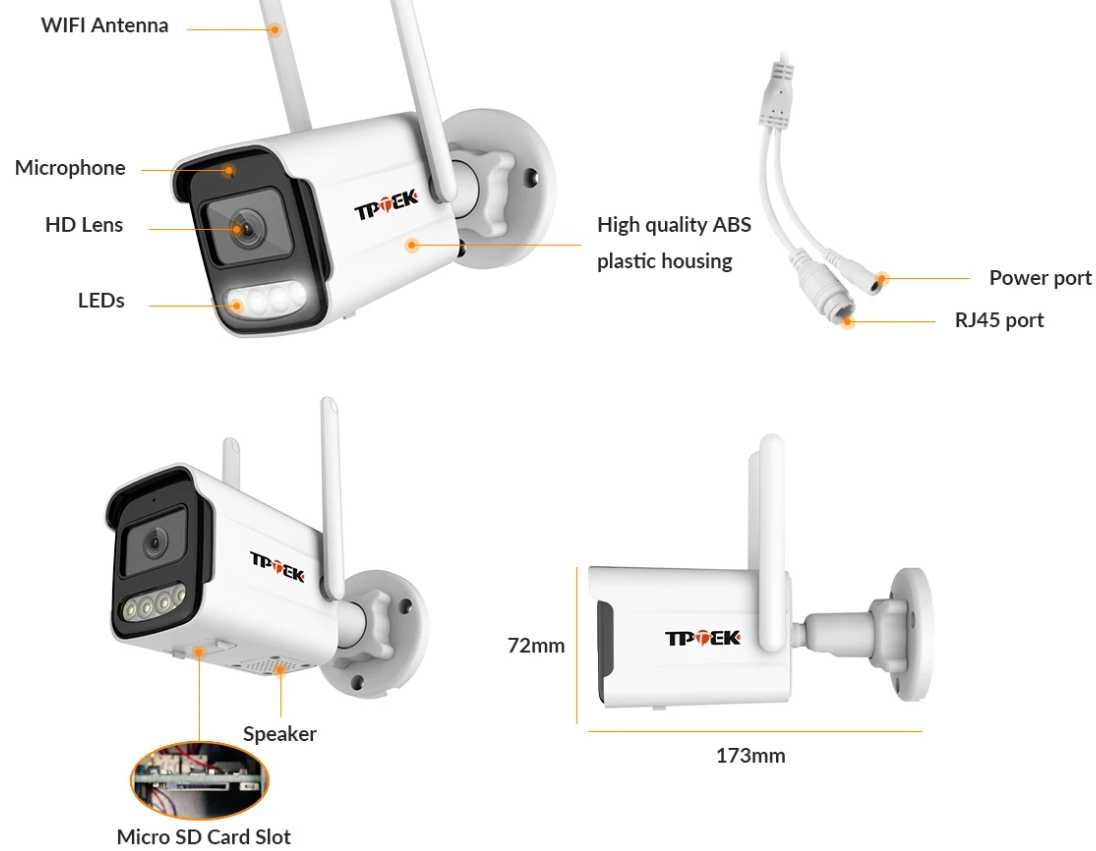 8MP 4K IP Camera Wifi камера видеонаблюдения iCSee