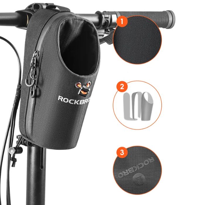 Torba Rowerowa Na Kierownicę Z Uchwytem Na Bidon Rockbros P002Pl