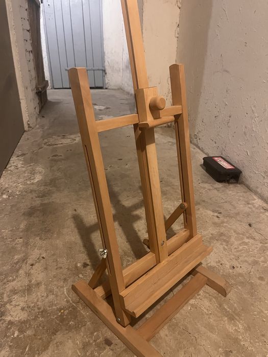 Sztaluga stołowa malarska, lite drewno, pancerna