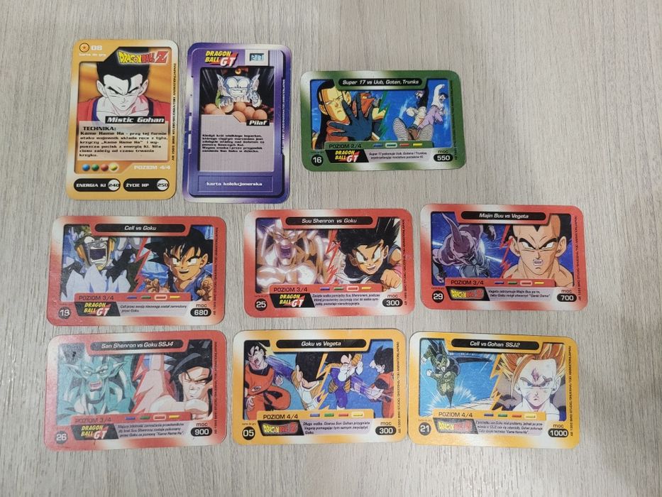 Karty Dragon Ball Chio - 9 szt.