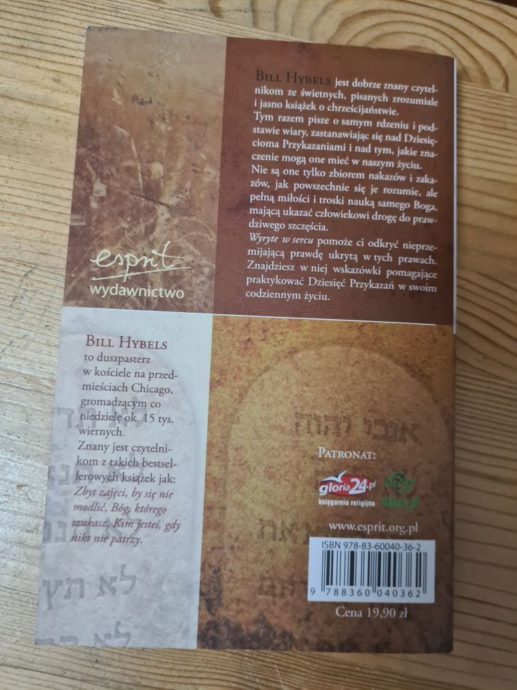 Wyryte w sercu O dziesięciu przykazaniach - Bill Hybels ~