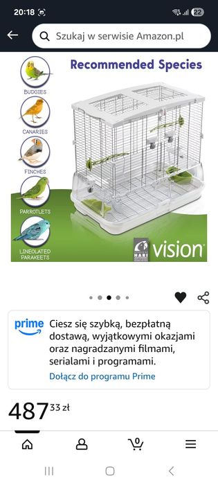 Klatka Vision Hagen dla papugi, gryzoni, chomika, szczurka