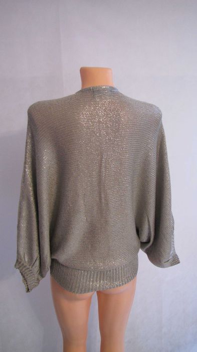 Soaked metaliczny sweter nietoperz S/M