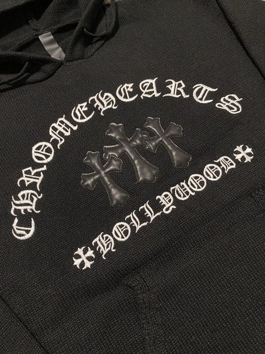 Худі светр чоловічий CHROME HEARTS оригінал чорний made in USA