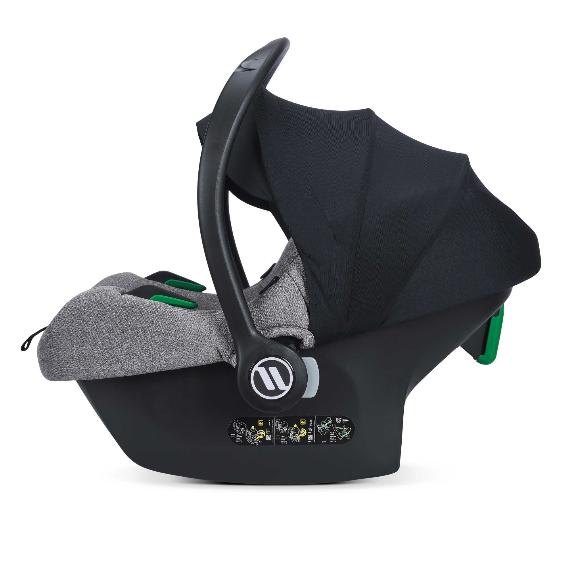 Wózek Muuvo QUICK 4.0Iron Graphite +AVIONAUT +Baza ISOFIX ZESTAW 4W1