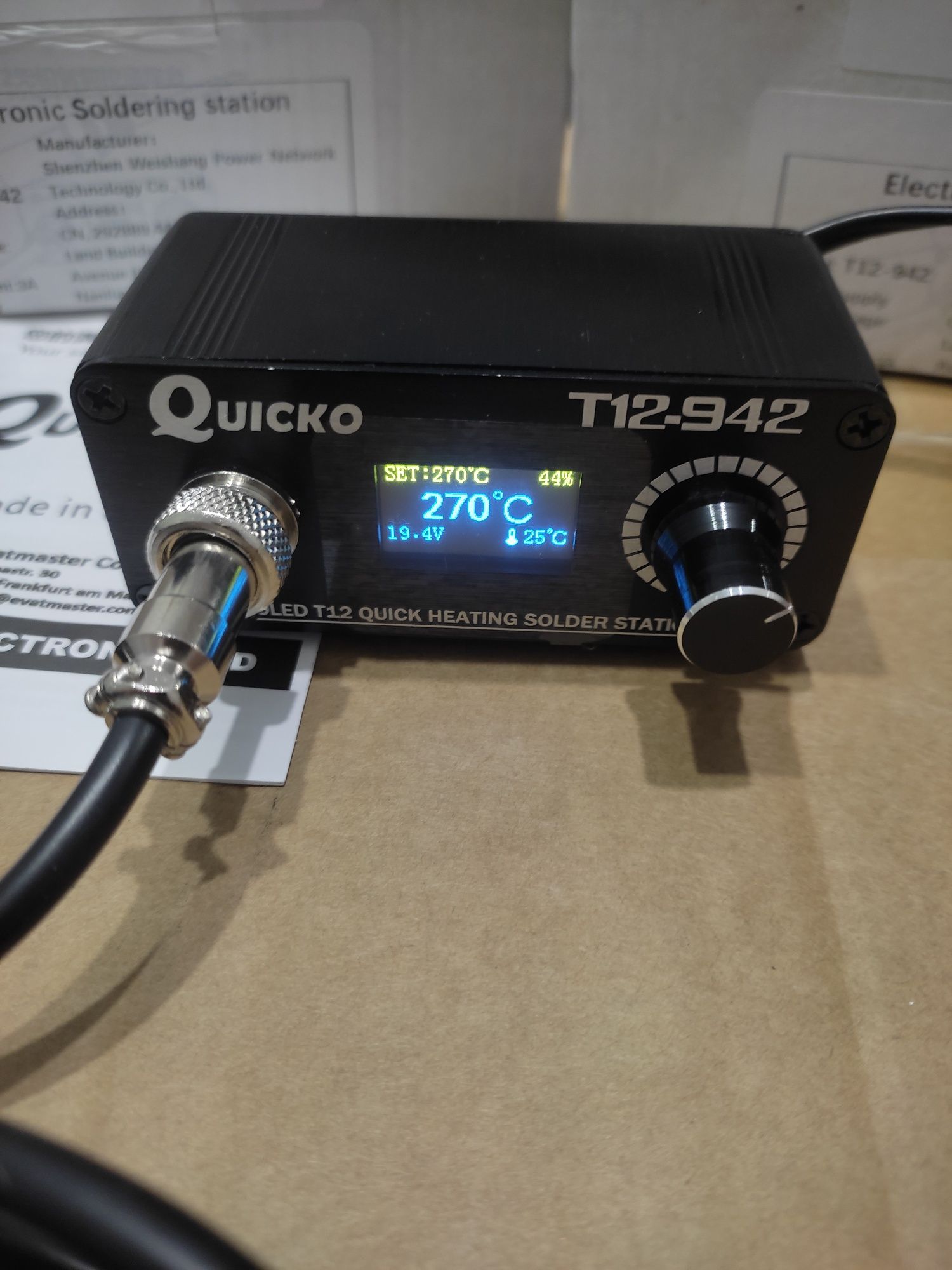 Паяльна станция T12 Quicko v3.8 новая