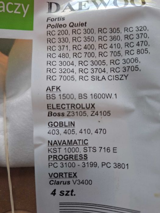 Syntetyczne worki do odkurzcza 17szt OKAZJA