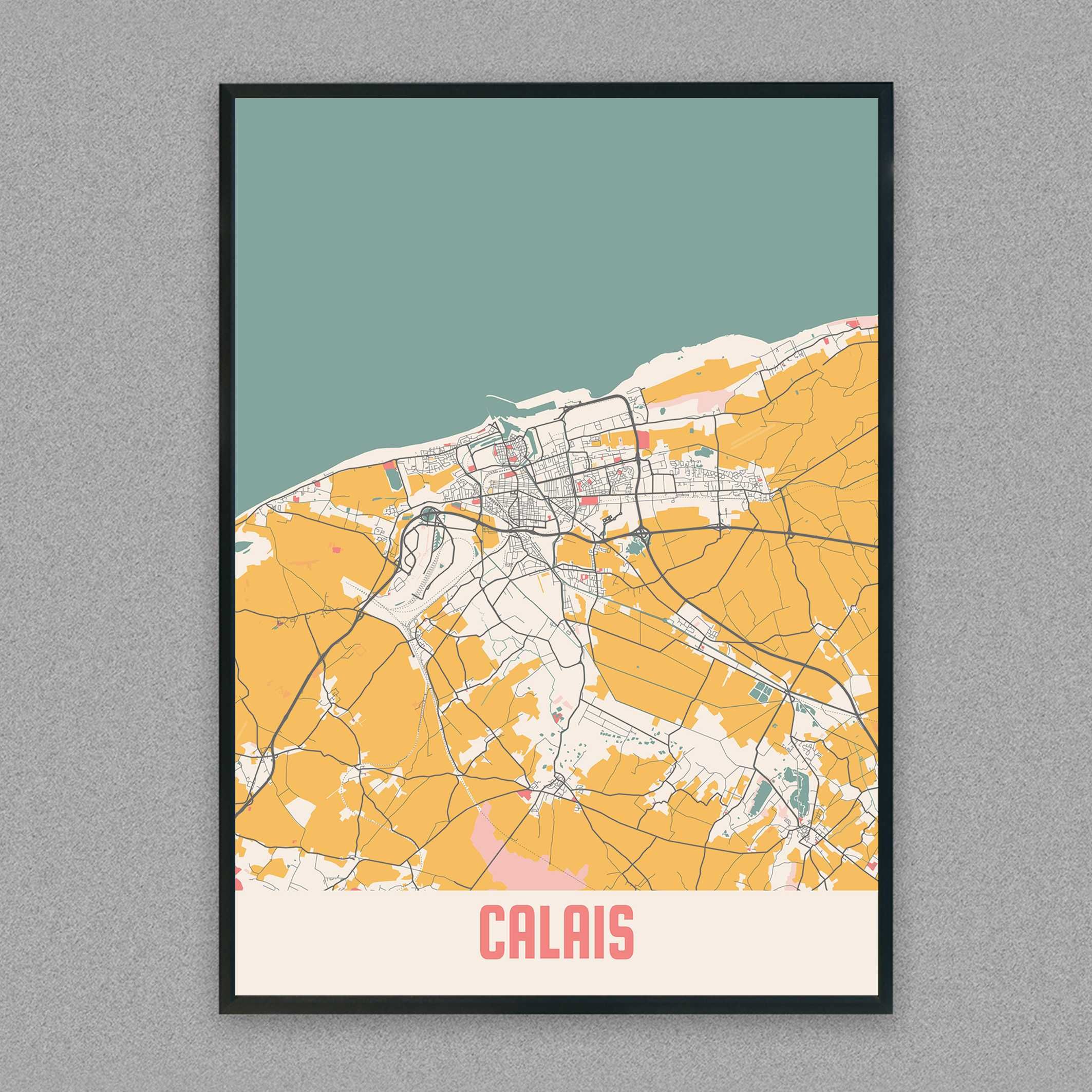 plakat mapa miasta, plakat mapa europejskich i światowych miast
