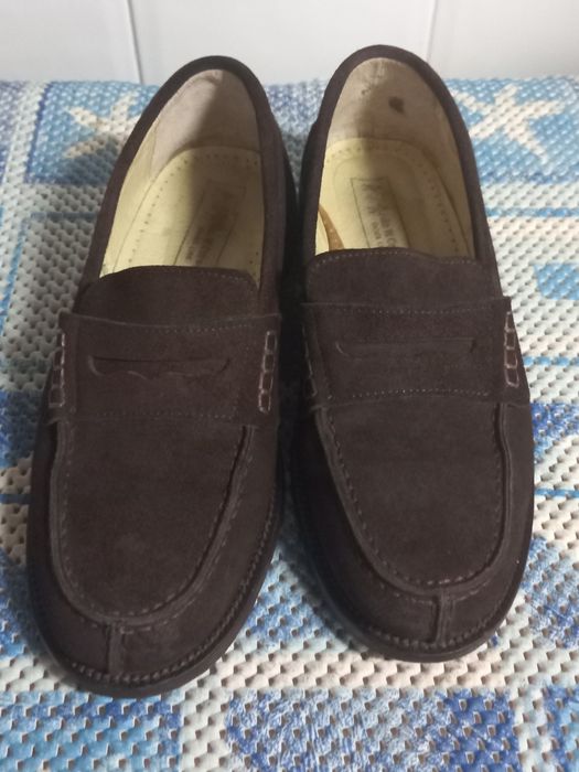 Sapatos Mocassim Camurça John W. Cŕown n.41