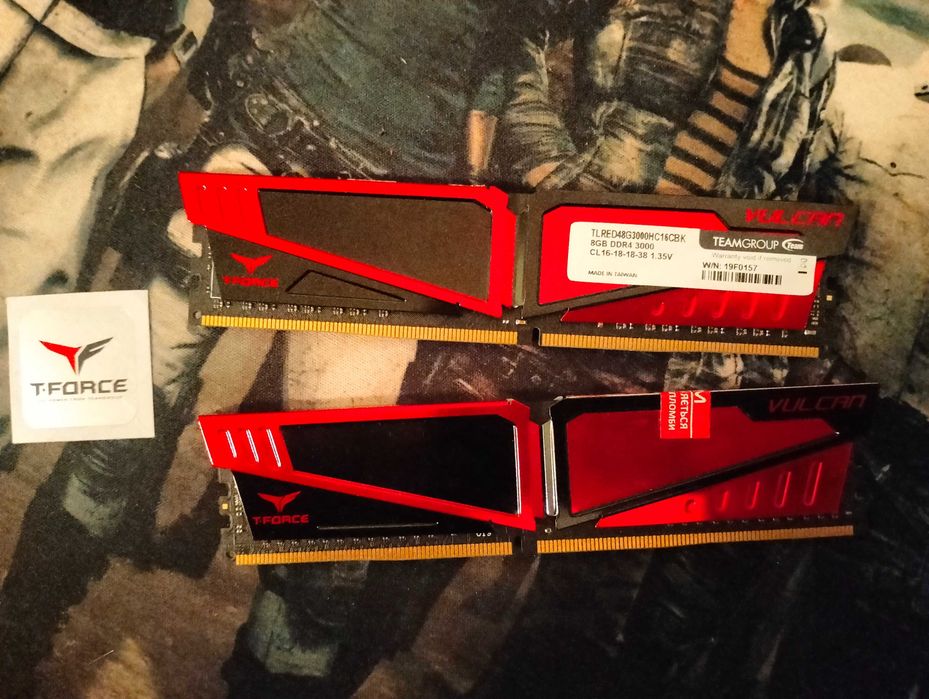 ОЗУ DDR4 Team T-Force Vulcan 16гб (8+8)