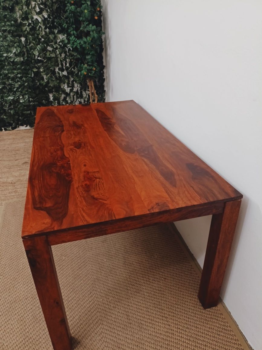 Piękny stół z litego drewna tekowego 175/90cm.