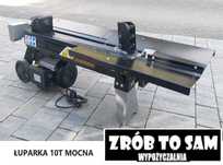 Łuparka do drewna 10T mocna 230V wynajem drewno opał opałowe
