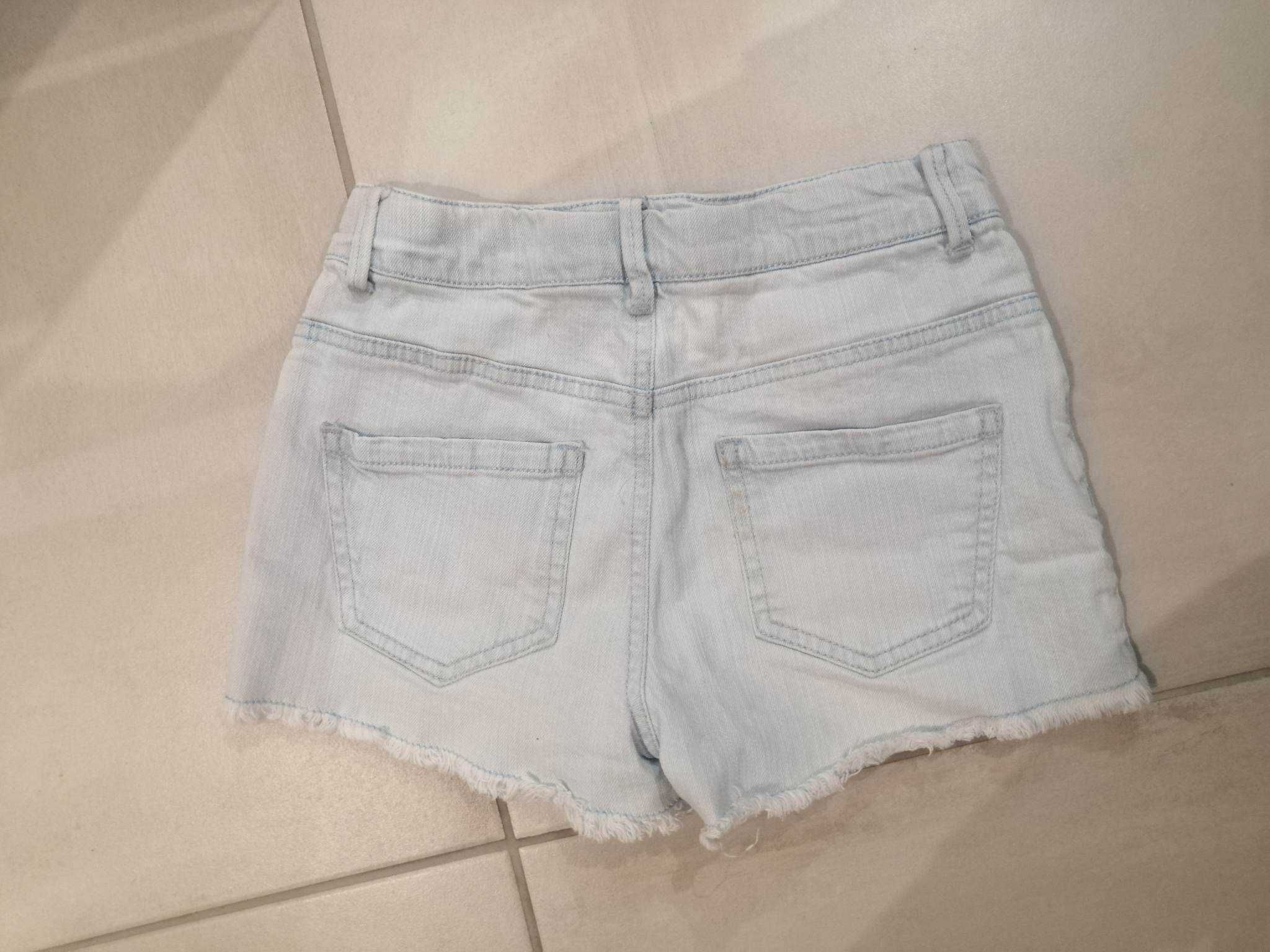 RESERVED szorty spodenki krótkie jeans na 140 cm jak nowe jasne