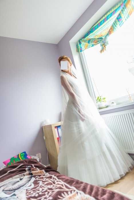 Suknia ślubna ecru 36/38