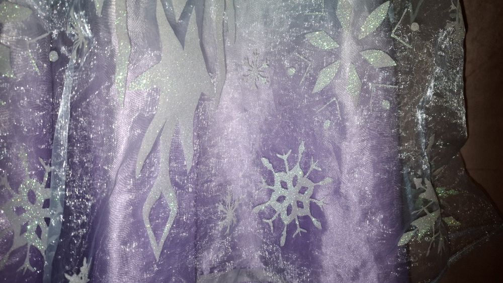 Sukienka strój przebranie Elsa Kraina Lodu r.110/116 5-6 lat.