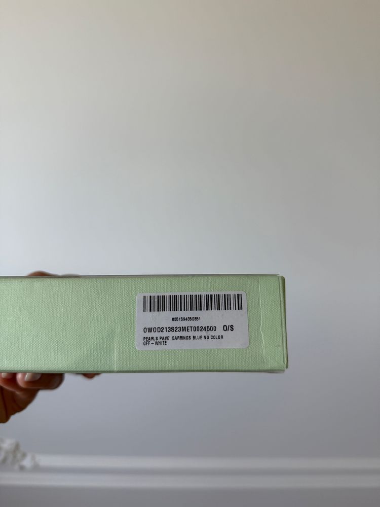 Off-White оригінал Італія дизайнерські великі сережки пусети