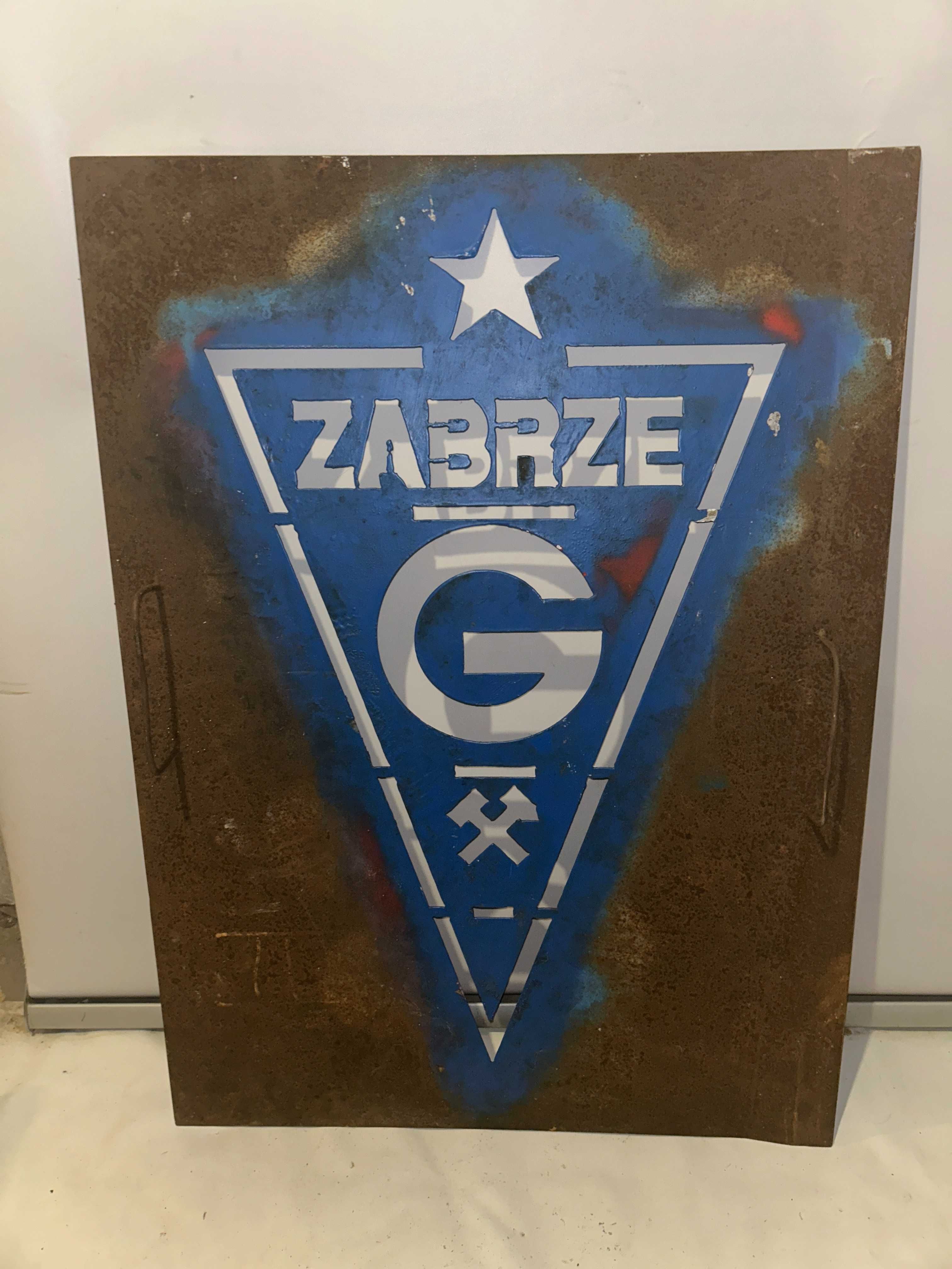 Pamiątka,metalowa GÓRNIK ZABRZE - 70 x 97 cm