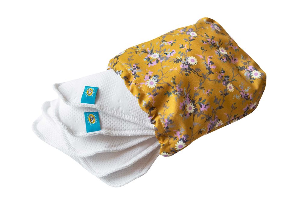 Chusteczki bambusowe wielorazowego użytku w nieprzemakalnym woreczku