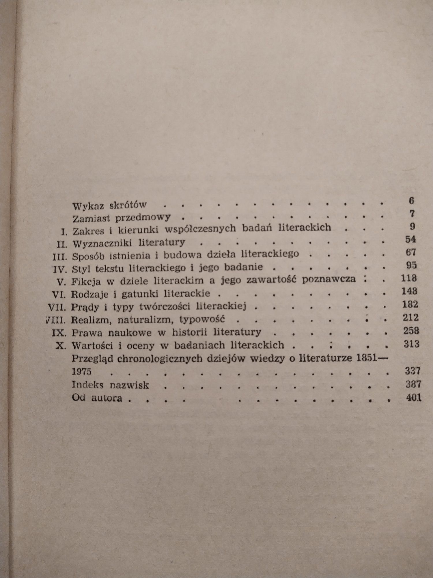 "Główne problemy wiedzy o literaturze"  H. Markiewicz