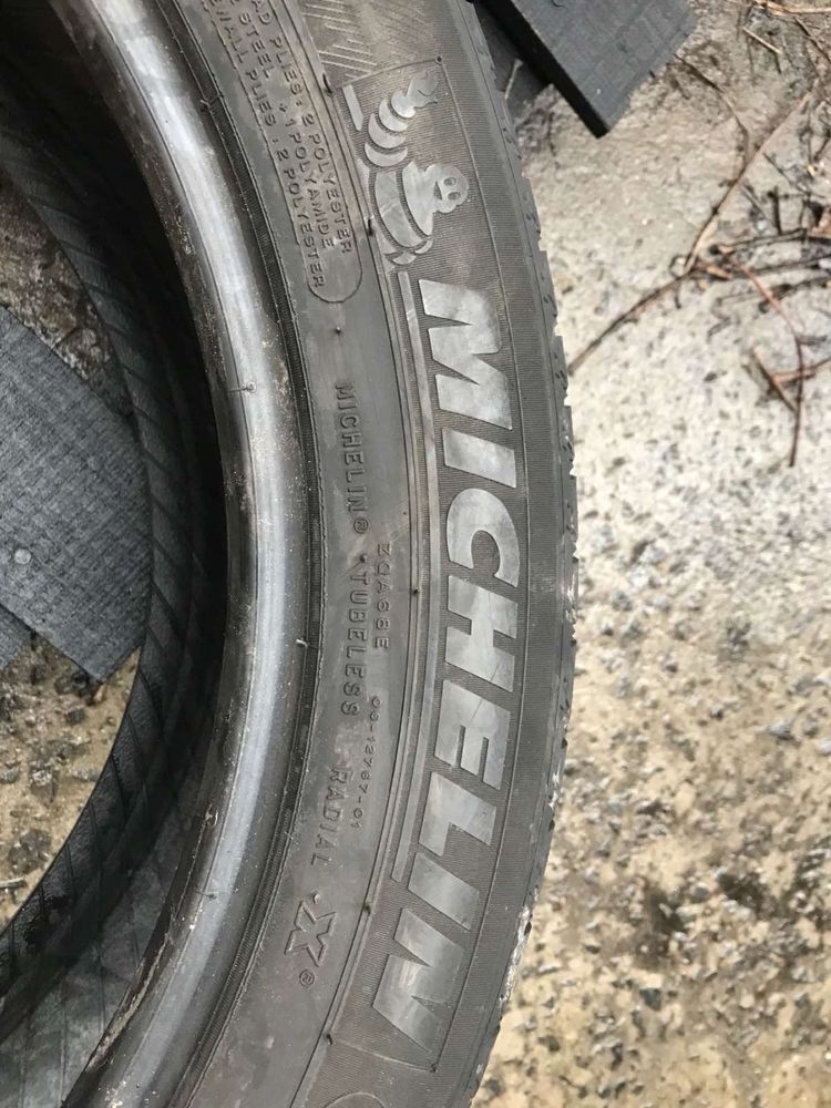 Michelin 255/45r20 пара резина шини б/у склад оригінал літо